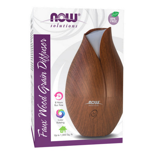 Now Foods, Ultrasonic Faux Wood Grain Diffuser, 1 Count