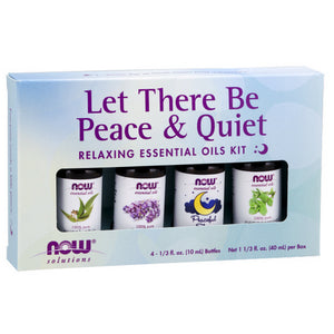 Now Foods, Let There Be Peace & Quiet Relaxing Essential Oils Kit, 1 Kit