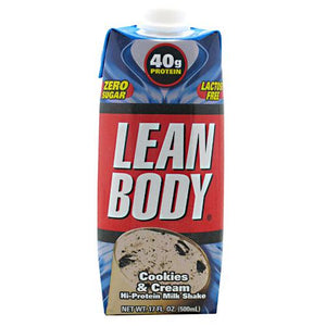 LABRADA NUTRITION, Lean Body, Cookies and Cream 17 oz(Pack of 12)