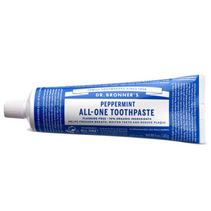 Toothpaste Peppermint 5 Oz  (Case of 3) by Dr.Bronner's