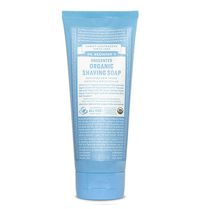 Organic Shaving Soap Unscented 7 Oz  (Case of 3) by Dr.Bronner's