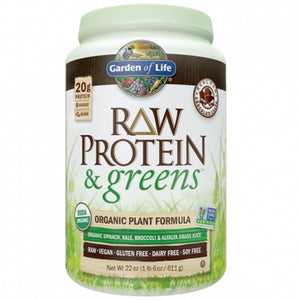 Garden of Life, Raw Protein and Greens, Chocolate 611g