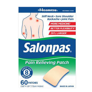 Salonpas, Salonpas Pain Relieving Patch, 60 Count