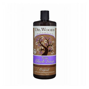 Raw Black Soap Peppermint 8 oz by Dr.Woods Products
