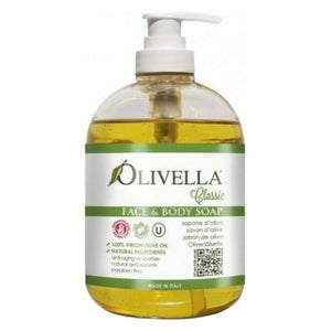 Olivella, Face & Body Liquid Soap, Raw Fragrance Free 16.9 oz