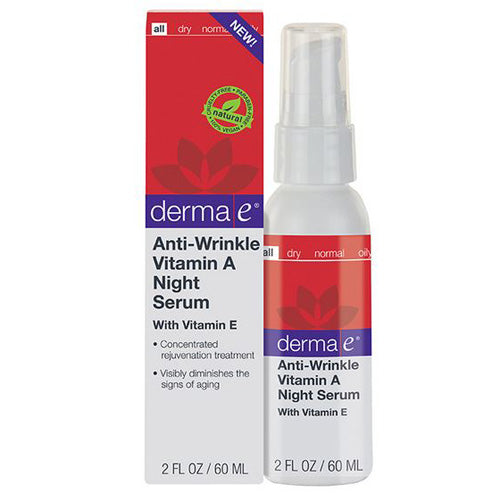 Derma e, Anti-Wrinkle Vitamin A Night Serum, 2 oz