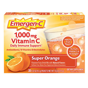 Emergen-C, Emergen-C Super Orange, 1000 mg, 30 packets