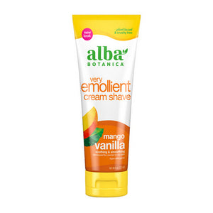 Alba Botanica, Cream Shave, Mango Vanilla 8 Oz