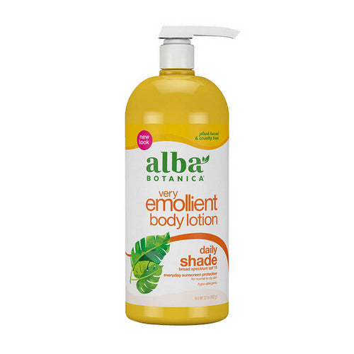 Alba Botanica, Natural Very Emollient Body Lotion Daily Shade SPF 15, 32 FL Oz
