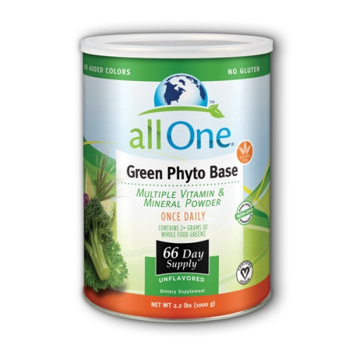 All One, Green Phyto-Base Powder, 66 Day supply 2.2 Lbs