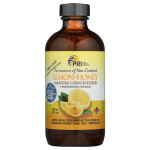 Pacific Resources International, Lemon Honey Manuka Cough Elixir, 8 Oz