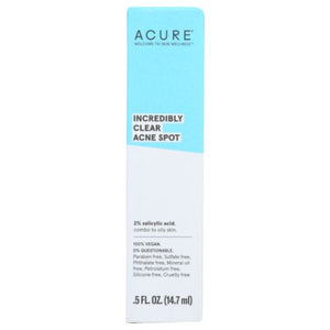 Acure, Incredibly Clear Acne Spot, 0.5 Oz