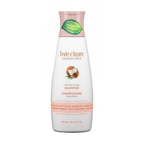 Live Clean, Coconut Milk Moisturizing Shampoo, 12 Oz