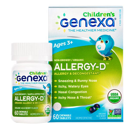 Genexa, Allergy-D Organic, Children 60 Tabs