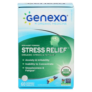 Genexa, Organic Stress Relief, 60 Tabs