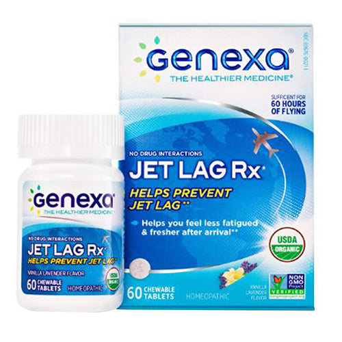 Genexa, Organic Jet Lag RX, 60 Tabs