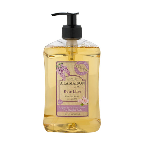 A La Maison, Hand & Body Soap Rose Lilac, 16.9 FZ