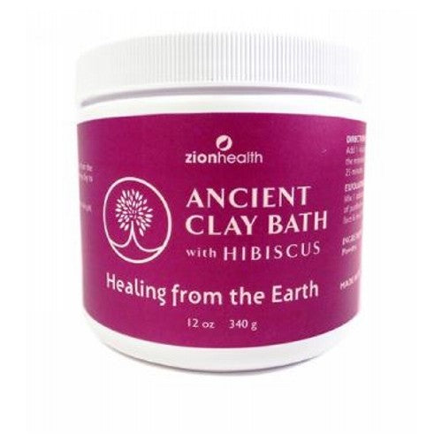 Zion Health, Ancient Clay Bath, Hibiscus 12 Oz