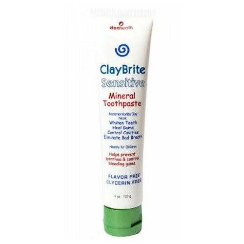 Zion Health, Claybrite Sensitive Natural Toothpaste, 4 Oz