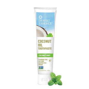 Desert Essence, Coconut Oil Toothpaste, Coconut Mint, 6.25 Oz