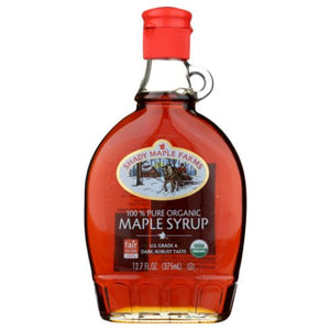 Shady Maple Farm, Organic Maple Syrup Shady Maple Farms Dark Robust Taste, 12.7 Oz (Case of 12)