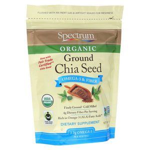 Spectrum Oils, Organic Ground Chia Seed, 10 Oz