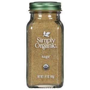 Simply Organic, Organic Sage Leaf Ground, 1.41 Oz