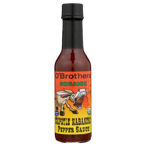 O' Brothers, Hot Sauce Chipotle Habanero Pepper Sauce, 5 Oz