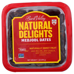 Natural Delights, Whole Medjool Dates, 1 Lb (Case of 12)