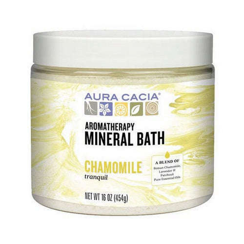 Aura Cacia, Mineral Bath, Tranquil Chamomile, 16 Oz