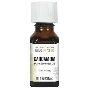 Aura Cacia, Essential Oil Cardamom Seed, (elettaria cardamomum) 0.5 Fl Oz