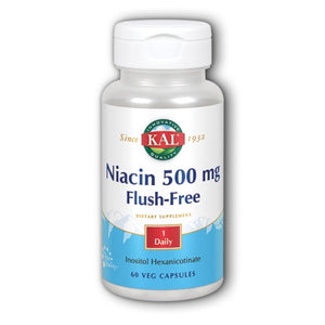 Kal, Niacin Flush Free, 60 Veg Caps