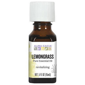 Aura Cacia, Essential Oil Lemongrass, (cymbopagon citratus) 0.5 Fl Oz