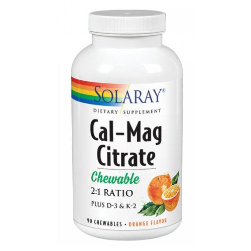 Solaray, Cal-Mag Citrate, 90 Chews