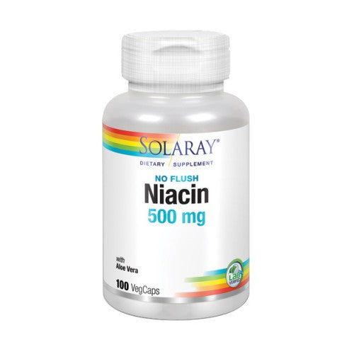 Solaray, Niacin No Flush, 500 mg, 100 Count