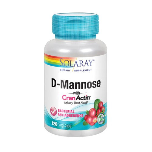 Solaray, D-Mannose with CranActin, 1000 mg, 120 Veg Caps