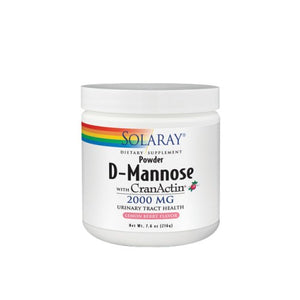 Solaray, D-Mannose with CranActin, Lemon Berry 216 Grams