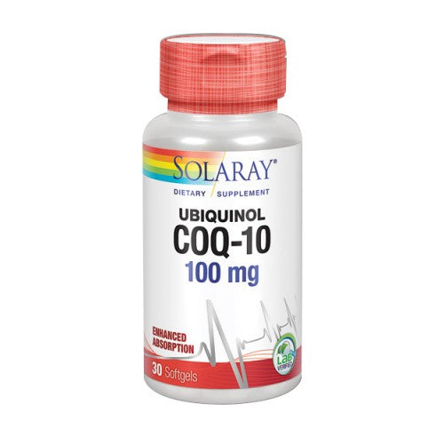 Solaray, CoQ10 Ubiquinol, 100 mg, 30 Softgels