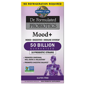 Garden of Life, Dr. Formulated Probiotics Mood Plus, 60 Caps