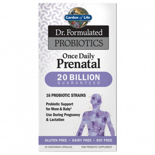 Garden of Life, Dr. Formulated Probiotics Once Daily Prenatal, 30 Caps