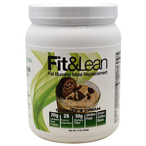 Maximum Human Performance, Fit & Lean Fat Burning Meal Replacement, Cookies & Cream 1 lbs