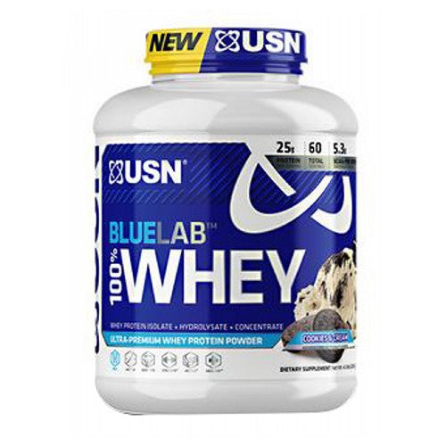 USN, Bluelab 100% Whey, Cookies and Cream 4.5 lbs