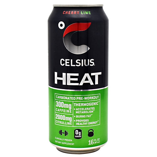 Celsius, Heat Proven Performance Cherry Lime, 12 x 16 Oz