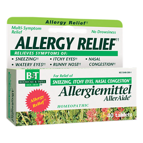 Boericke & Tafel, Allergiemittel AllerAide, Blister Pak 40 Tabs