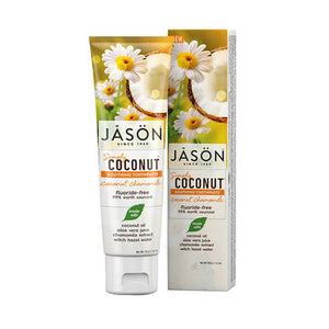 Jason Natural Products, Soothing Toothpaste Coconut Chamomile, 4.2 Oz