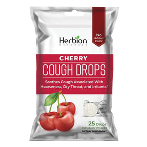 Herbion Naturals, Cough Drops, Cherry 25 Count