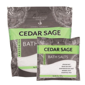 Soothing Touch, Bath Salts, Cedar Sage 32 Oz