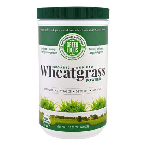 Green Foods Corporation, Organic and Raw Wheat Grass Powder, 28.2 Oz