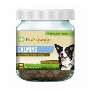 Pet Naturals of Vermont, Calming For Medium and Large Dogs, 30 Chews