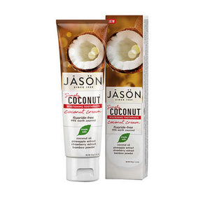 Jason Natural Products, Simply Whitening Toothpaste Coconut Cream, 4.2 Oz